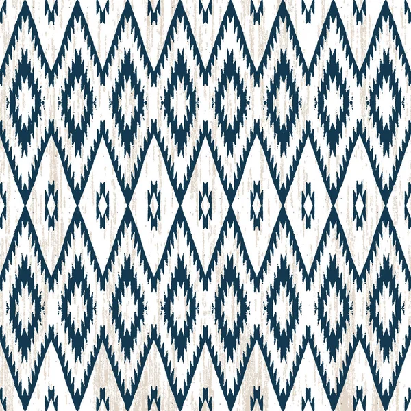 Padrão Geométrico Kilim Ikat Com Textura Grunge — Fotografia de Stock