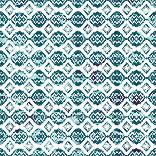 Grunge Desenli Geometrik Kilim Ikat Deseni — Stok fotoğraf