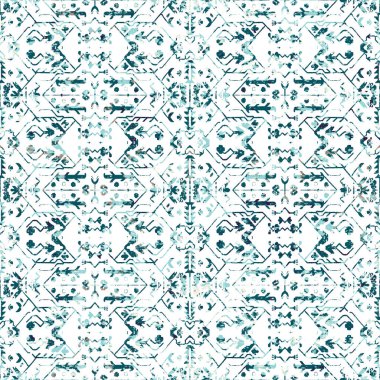 Grunge desenli Geometrik kilim ikat deseni