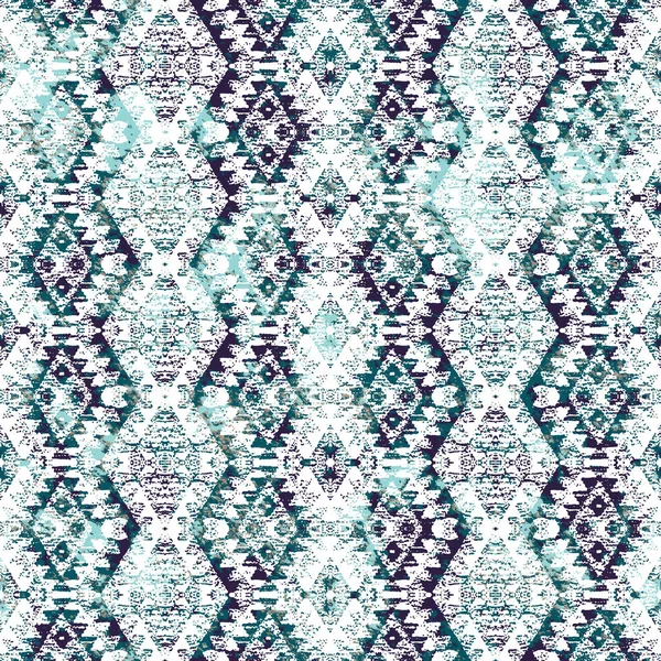 Grunge desenli Geometrik kilim ikat deseni