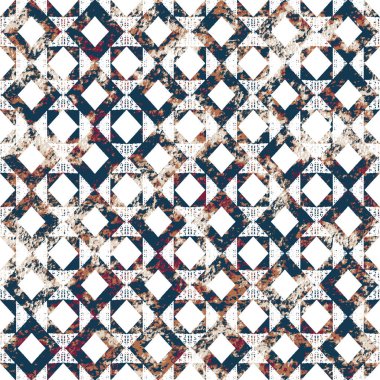 Grunge desenli Geometrik kilim ikat deseni