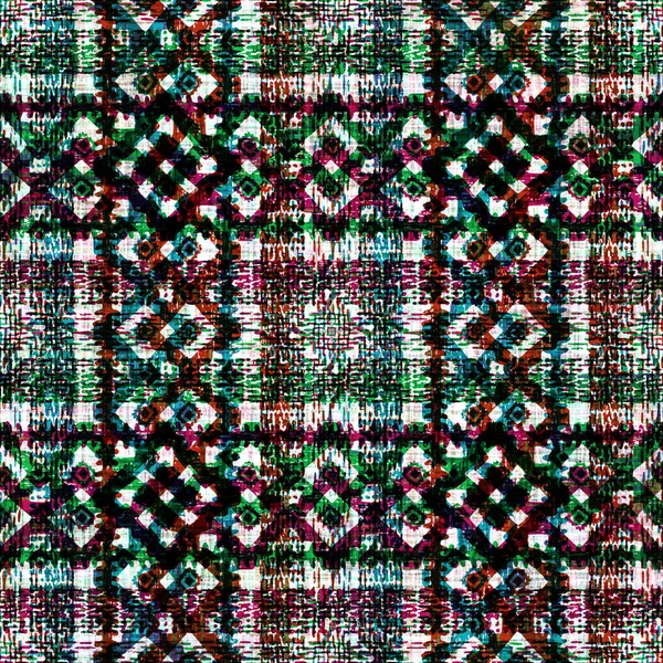 Geometric Circular Kilim Ikat Pattern Grunge Texture — Stock Photo, Image