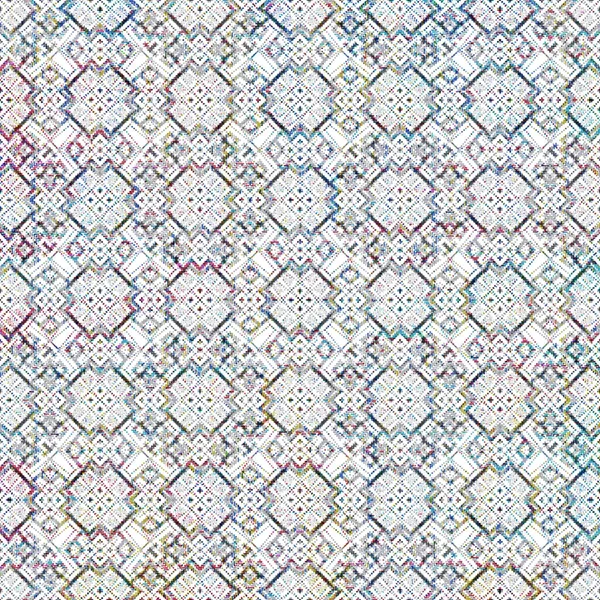 Patrón Kilim Ikat Circular Geométrico Con Textura Grunge — Foto de Stock