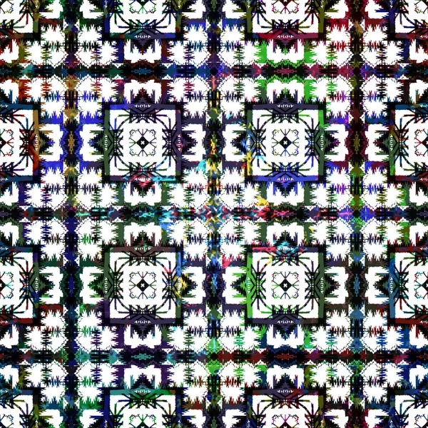 Geometric Circular Kilim Ikat Pattern Grunge Texture — Stock Photo, Image