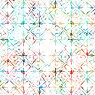 Geometrik dairesel kilim ikat deseni grunge desenli