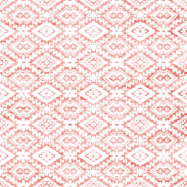 Modello Kilim Ikat Geometrico Con Texture Grunge — Foto Stock