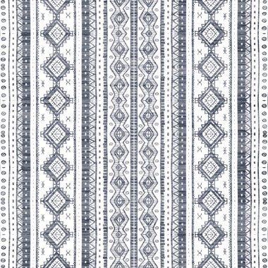 Grunge desenli Geometrik kilim ikat deseni
