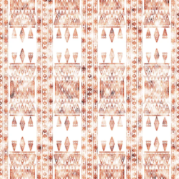 Geometrische Kelim Ikat Patroon Met Grunge Textuur — Stockfoto