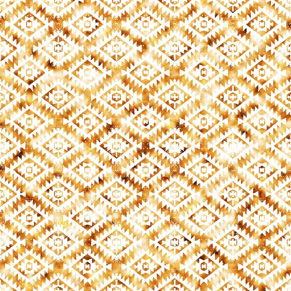 Modello Kilim Ikat Geometrico Con Texture Grunge — Foto Stock