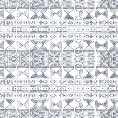 Grunge desenli Geometrik kilim ikat deseni