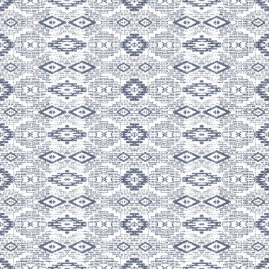 Grunge desenli Geometrik kilim ikat deseni