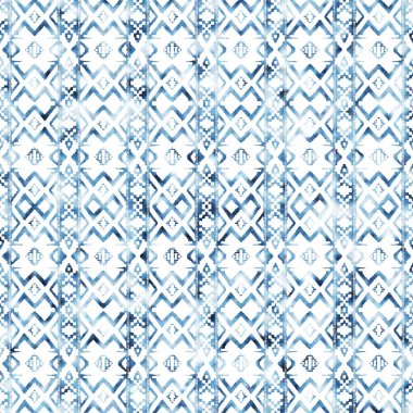 Grunge desenli Geometrik kilim ikat deseni