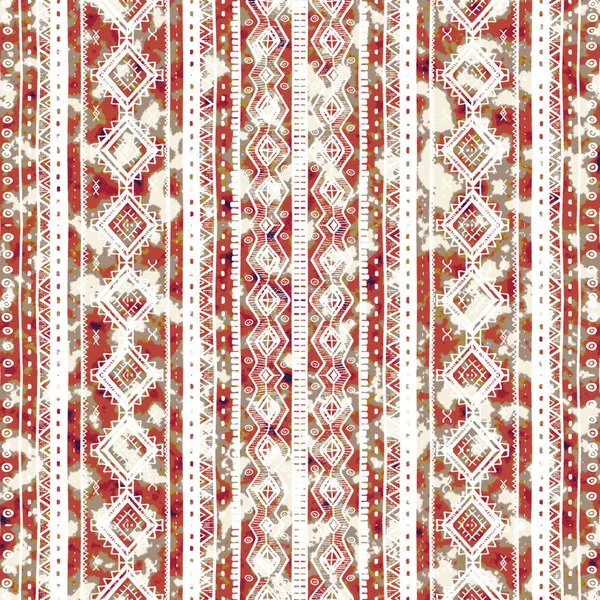 Modello Kilim Ikat Geometrico Con Texture Grunge — Foto Stock