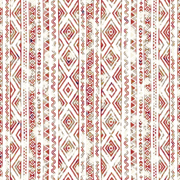 Modello Kilim Ikat Geometrico Con Texture Grunge — Foto Stock