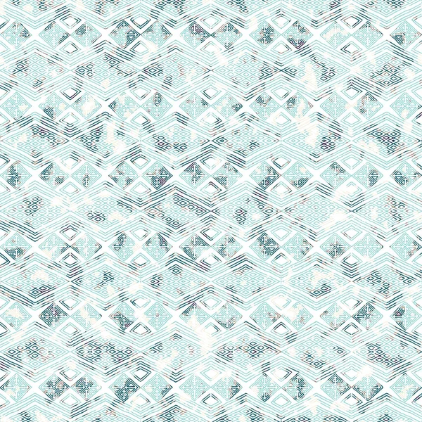 Modello Kilim Ikat Geometrico Con Texture Grunge — Foto Stock