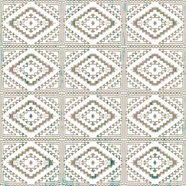 Grunge desenli Geometrik kilim ikat deseni
