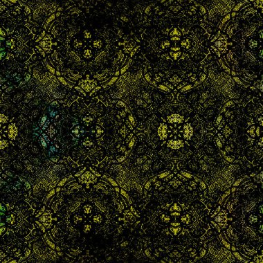 Geometrik dairesel damaske grunge desenli pürüzsüz desen