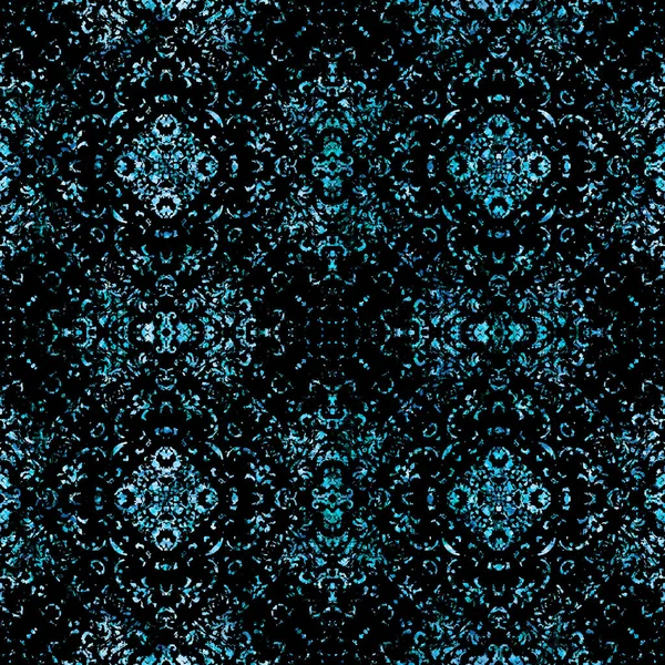 Geometric Circular Damask Seamless Pattern Grunge Texture — Stock Photo, Image