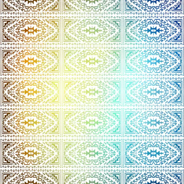 Geometric Boho Style Tribal Pattern Distressed Texture Effect — Stock Photo, Image