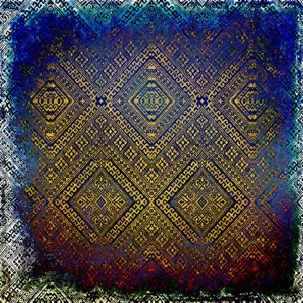 Modello Geometrico Boho Style Tribal Con Texture Effetto Angosciati — Foto Stock