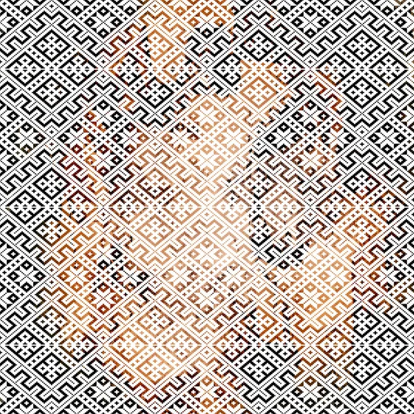 Geometrische Boho Style Tribal Patroon Met Distressed Textuur Effect — Stockfoto