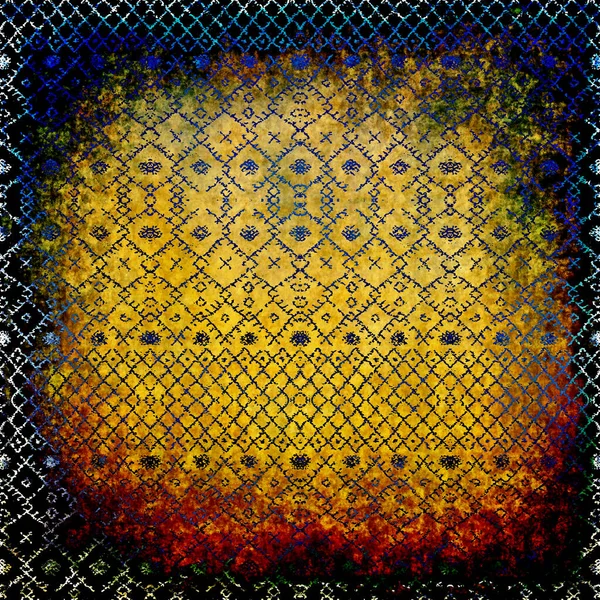 Modello Geometrico Boho Style Tribal Con Texture Effetto Angosciati — Foto Stock