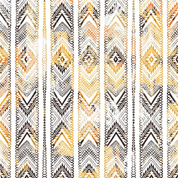 Geometriska Boho Style Tribal Mönster Med Bekymrad Struktur Och Effekt — Stockfoto