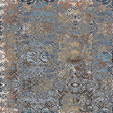 Geometrik Boho Biçimli Kabile Şablonu