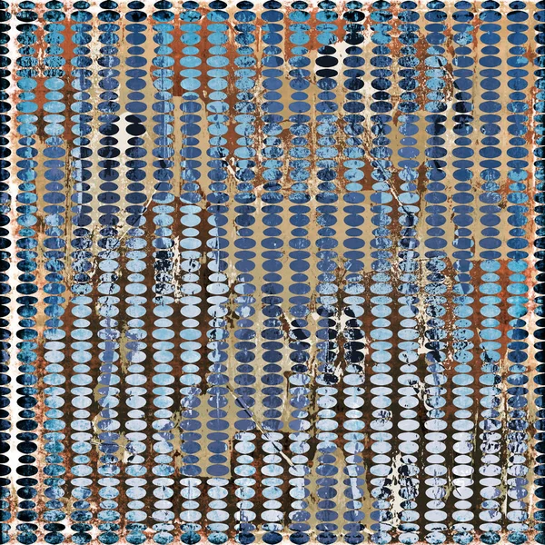 Геометричний Племінний Візерунок Стилю Бохо Складною Текстурою Ефектом — стокове фото