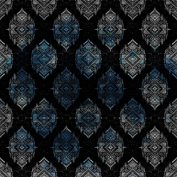 Geometrische Boho Style Tribal Patroon Met Distressed Textuur Effect — Stockfoto