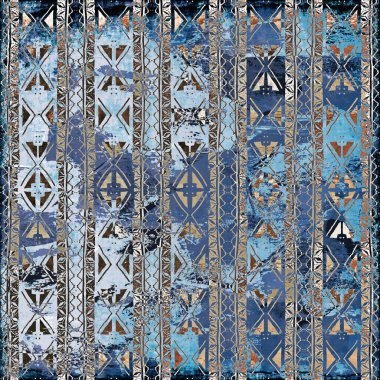 Geometrik Boho Biçimli Kabile Şablonu