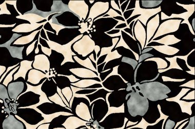 Halı Vintage Biçimli Kabile Şablonu