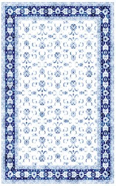 Halı Vintage Biçimli Kabile Şablonu