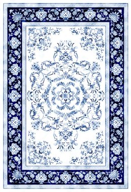 Halı Vintage Biçimli Kabile Şablonu