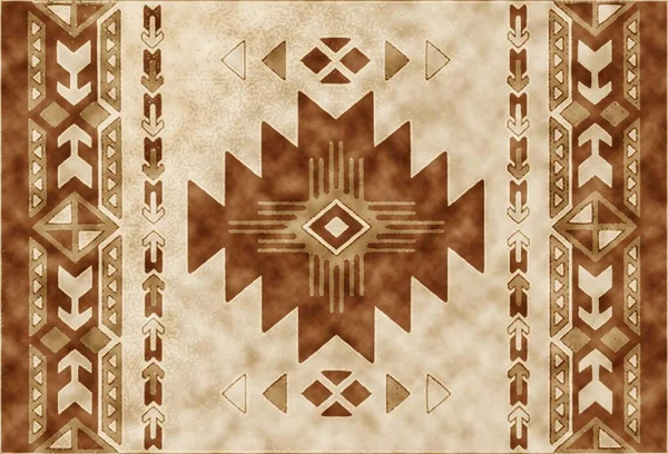 Halı Vintage Biçimli Kabile Şablonu