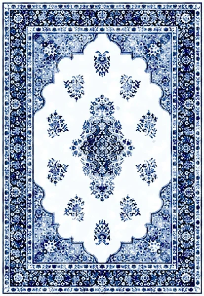 Carpet Vintage Style Tribal pattern with distressed texture and effect