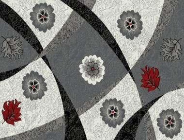 Halı ve banyo Vintage Kabile tasarımı deseni ve sıkıntılı doku ve efekt