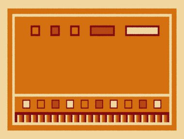 Halı ve banyo Vintage Kabile tasarımı deseni ve sıkıntılı doku ve efekt