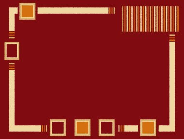 Halı ve banyo Vintage Kabile tasarımı deseni ve sıkıntılı doku ve efekt