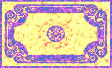 Halı ve banyo paspası tasarımı desenleri ve sıkıntılı doku ve efektleri