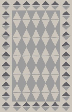 Halı ve banyo paspası Boho stili kabile tasarımı deseni.