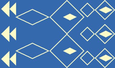 Halı ve banyo paspası Boho stili kabile tasarımı deseni.