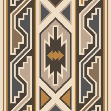 Halı ve banyo paspası Boho stili kabile tasarımı deseni.