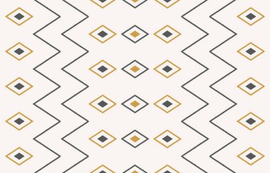 Halı ve banyo paspası Boho stili kabile tasarımı deseni.