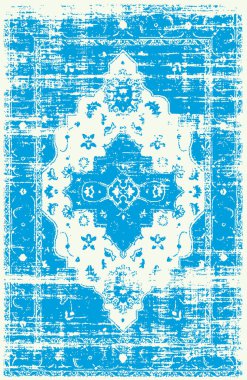 Halı ve banyo paspası Boho stili kabile tasarımı deseni.