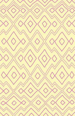 Halı ve banyo paspası Boho stili kabile tasarımı deseni.