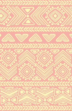 Halı ve banyo paspası Boho stili kabile tasarımı deseni.