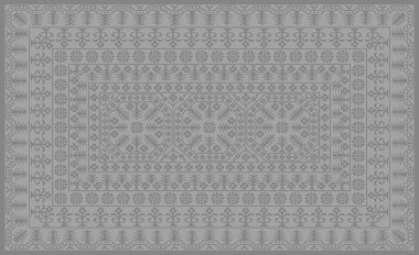 Halı banyosu ve Rug Boho tarzı etnik tasarım desenleri.