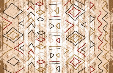 Halı banyosu ve Rug Boho tarzı etnik tasarım desenleri.