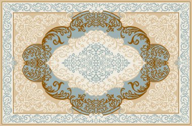 Halı banyosu ve Rug Boho tarzı etnik tasarım desenleri.